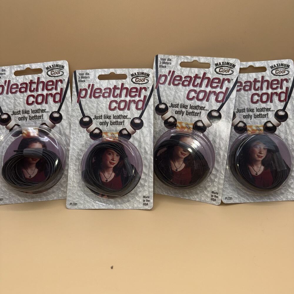 Pepperell Braiding P'Leather Cord for Jewelry Lot 4 Non Toxic